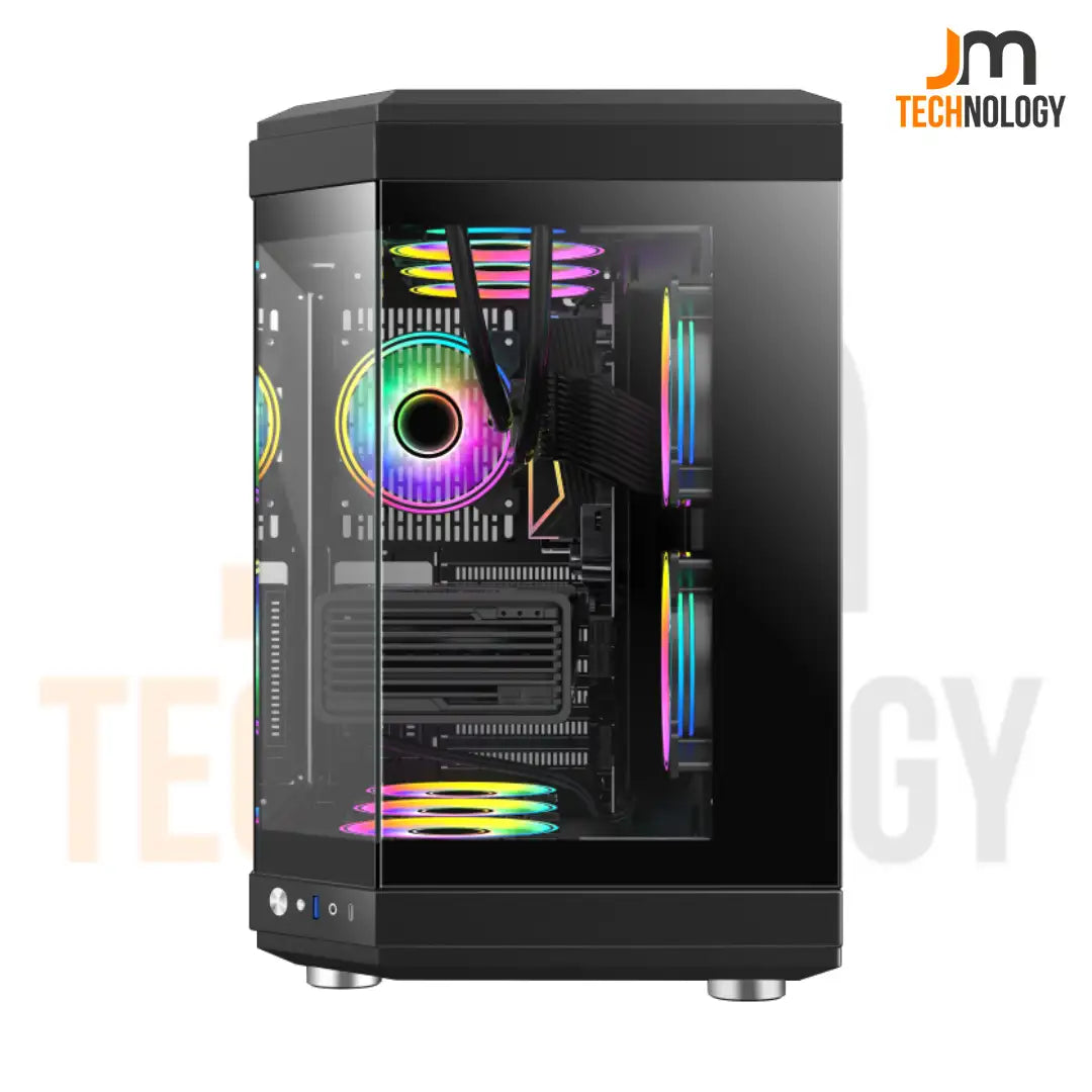 Case Gamer Gamemax Hype ARGB 3 Fans Negro