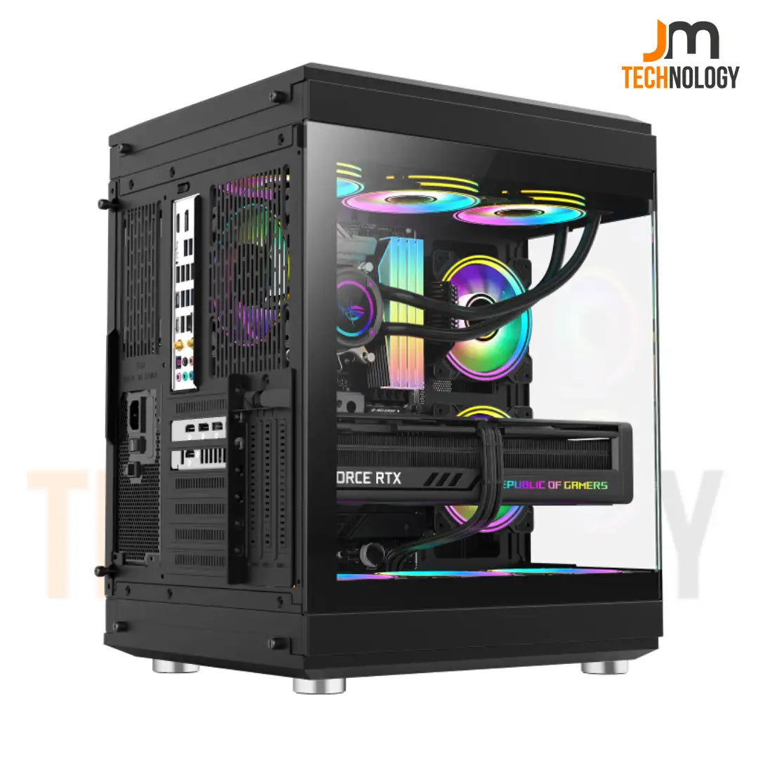 Case Gamer Gamemax Hype ARGB 3 Fans Negro