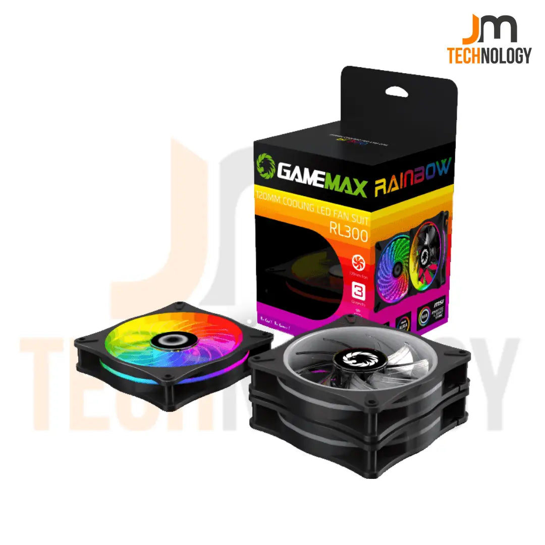 Ventiladores Kit 3 Fans Gamemax RL300 ARGB 120mm / Control remoto