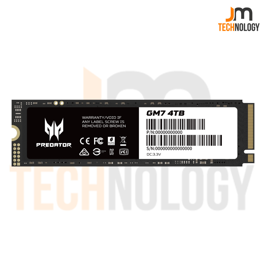 Disco Sólido Acer Predator GM7 M.2 Nvme SSD 4TB 7400mb/s